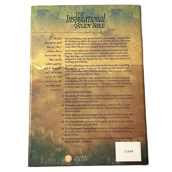 The Inspirational Study Bible NKJV Hardcover Max Lucado - Picture 2 of 13